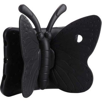 Zore Apple iPad 10.2 8. Nesil Uyumlu Butterfly Siyah Standlı Tablet Kılıf