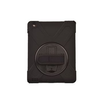 Zore Apple iPad 2 3 4 Defender Tablet Silikon - Siyah Kılıf
