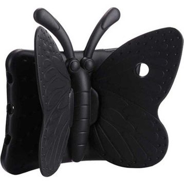 Zore Apple iPad 9.7 2017 5. Nesil Uyumlu Siyah Butterfly Standlı Tablet Kılıf