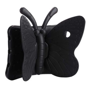 Zore Apple iPad Mini 2-3 Uyumlu Butterfly Standlı Siyah Tablet Kılıf