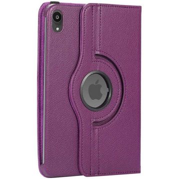 Zore Apple iPad Mini 2021 6. Nesil Dönebilen Standlı - Mor Kılıf