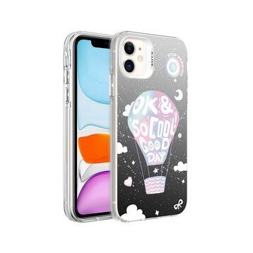 Zore Apple iPhone 11 Desenli Silver Sert Kapak Kılıf