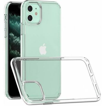 Zore Apple iPhone 11 Kılıf Korumalı Kenarları Silikon Arkası Sert Coss Şeffaf Kapak