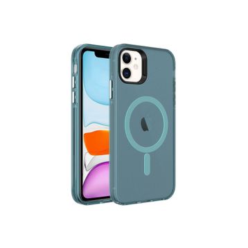 Zore Apple iPhone 11 Magsafe Şarj Özellikli Buzlu Transparan C-Pro Sert Kapak Kılıf