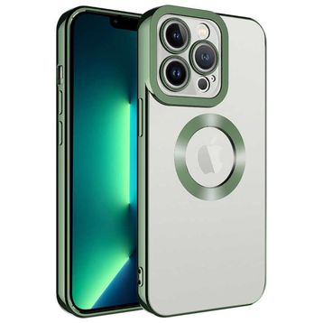 Zore Apple iPhone 11 Pro Kamera Korumalı Logo Gösteren Omega Kapak Yeşil Cep Telefonu Kılıfı