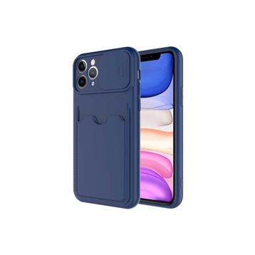 Zore Apple iPhone 11 Pro Kartix Kapak Lacivert Cep Telefonu Kılıfı