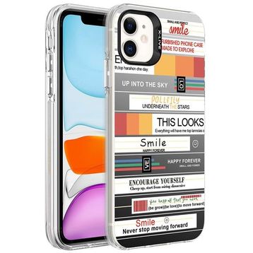 Zore Apple iPhone 12 Desenli Silver Sert Kapak Kılıf