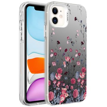 Zore Apple iPhone 12 Desenli Silver Sert Kapak Kılıf
