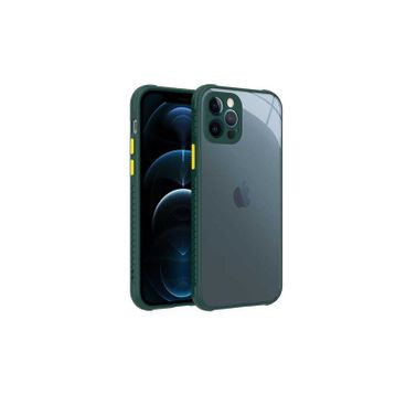 Zore Apple iPhone 12 Pro ​​Kaff Kapak Koyu Yeşil Cep Telefonu Kılıfı