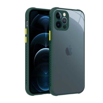 Zore Apple iPhone 12 Pro ​​Kaff Kapak Koyu Yeşil Cep Telefonu Kılıfı
