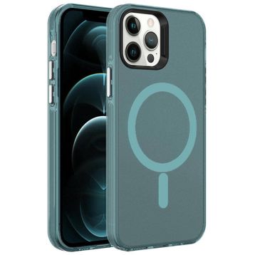 Zore Apple iPhone 12 Pro Magsafe Şarj Özellikli Buzlu Transparan C-Pro Sert Kapak Kılıf