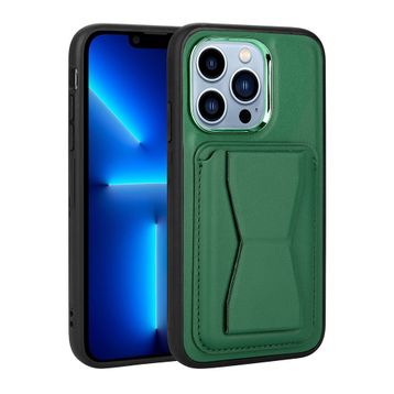 Zore Apple iPhone 12 Pro Max Kartlıklı Standlı ​Pu Deri Memo Kapak Kılıf