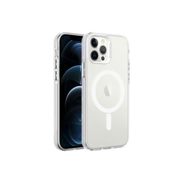 Zore Apple iPhone 12 Pro Max Magsafe Şarj Özellikli Buzlu Transparan C-Pro Sert Kapak Kılıf