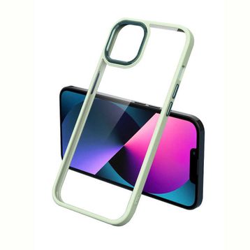 Zore Apple iPhone 12 Pro Max Uyumlu Açık Yeşil Krom Kapak Kılıf