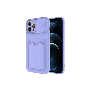 Zore Apple iPhone 12 Pro Max Uyumlu ​Lila Kartix Kapak Kılıf