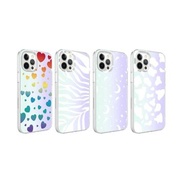 Zore Apple iPhone 12 Pro Max Uyumlu Moon No4 M-Blue Desenli Kapak Kılıf