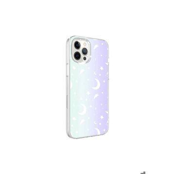 Zore Apple iPhone 12 Pro Max Uyumlu Moon No4 M-Blue Desenli Kapak Kılıf