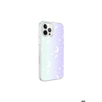 Zore Apple iPhone 12 Pro Max Uyumlu Moon No4 M-Blue Desenli Kapak Kılıf