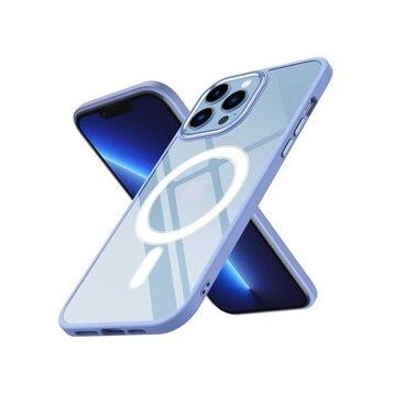 Zore Apple iPhone 12 Pro Max Wireless Şarj Özellikli Krom Magsafe Silikon Kapak Kılıf