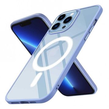 Zore Apple iPhone 12 Pro Max Wireless Şarj Özellikli Krom Magsafe Silikon Kapak Kılıf