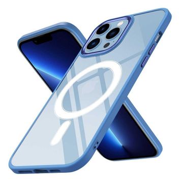 Zore Apple iPhone 12 Pro Max Wireless Şarj Özellikli Krom Magsafe Silikon Kapak Kılıf