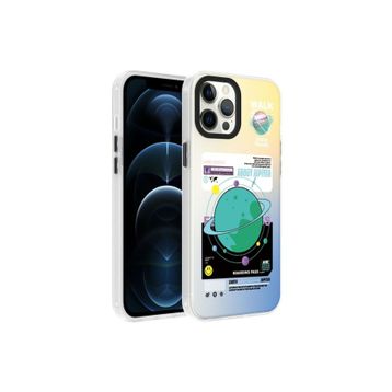 Zore Apple iPhone 12 Pro Uyumlu Desenli Dragon Sert Kapak Gezegen Cep Telefonu Kılıfı