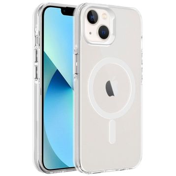 Zore Apple iPhone 13 Magsafe Şarj Özellikli Buzlu Transparan C-Pro Sert Kapak Kılıf