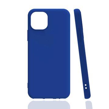 Zore Apple iPhone 13 Mini Uyumlu Biye Silikon Mavi Kılıf