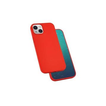 Zore Apple iPhone 13 Mini Uyumlu Kırmızı Silk Silikon Kılıf