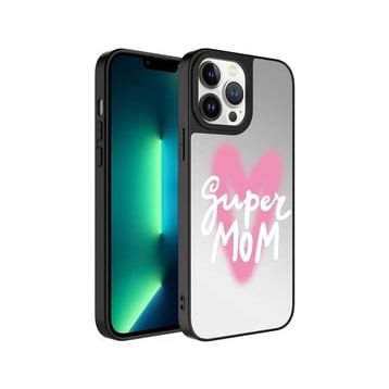 Zore Apple iPhone 13 Pro Aynalı Desenli Kamera Korumalı Parlak Mirror Kapak Kılıf