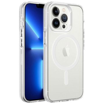 Zore Apple iPhone 13 Pro Magsafe Şarj Özellikli Buzlu Transparan C-Pro Sert Kapak Kılıf