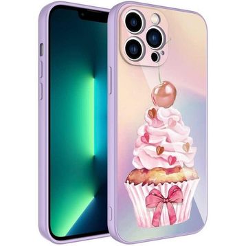 Zore Apple iPhone 13 Pro Max Kamera Korumalı Desenli Sert Silikon Epoksi Kapak Kılıf