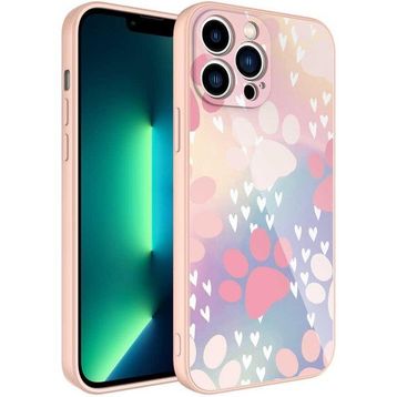 Zore Apple iPhone 13 Pro Max Kamera Korumalı Desenli Sert Silikon Epoksi Kapak Kılıf