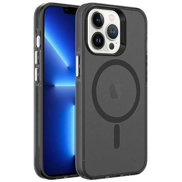 Zore Apple iPhone 13 Pro Max Magsafe Şarj Özellikli Buzlu Transparan C-Pro Sert Kapak Kılıf
