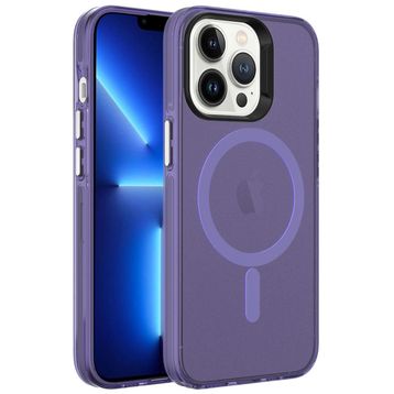 Zore Apple iPhone 13 Pro Max Magsafe Şarj Özellikli Buzlu Transparan C-Pro Sert Kapak Kılıf