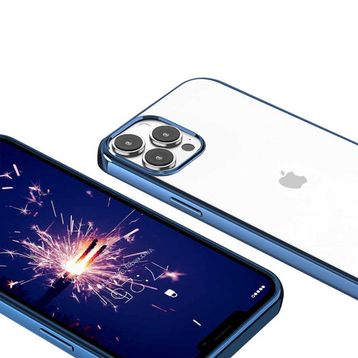 Zore Apple iPhone 13 Pro Max Uyumlu Mavi Pixel Kapak Kılıf