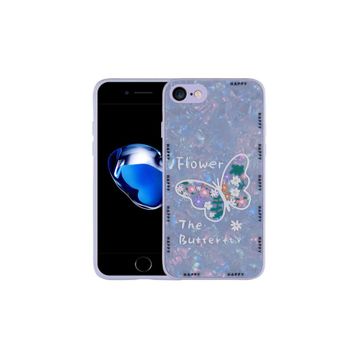 Zore Apple iPhone 13 Pro Uyumlu Lilac Flower Desenli Sert Silikon Mumila Kapak Kılıf