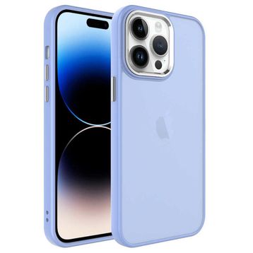 Zore Apple iPhone 14 Pro Max Buzlu Sert PC May Kapak Kılıf
