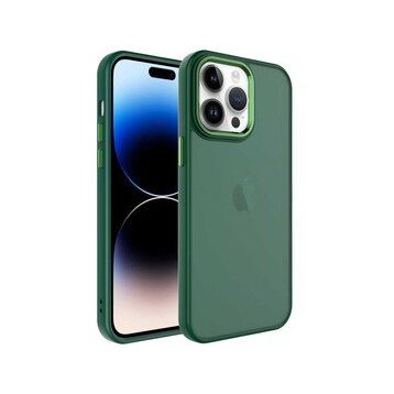 Zore Apple iPhone 14 Pro Max Buzlu Sert PC May Kapak Kılıf