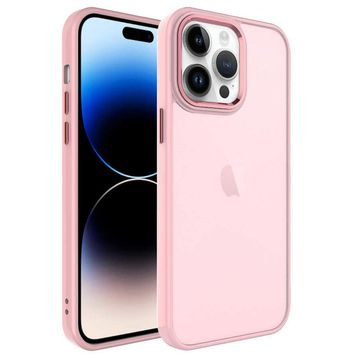 Zore Apple iPhone 14 Pro Max Buzlu Sert PC May Kapak Kılıf