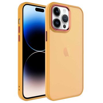 Zore Apple iPhone 14 Pro Max Buzlu Sert PC May Kapak Kılıf