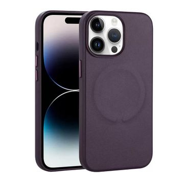 Zore Apple iPhone 14 Pro PU Deri Magsafe Wireless Şarj Özellikli Derix Kapak Kılıf