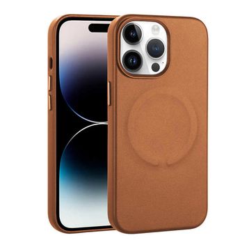 Zore Apple iPhone 14 Pro PU Deri Magsafe Wireless Şarj Özellikli Derix Kapak Kılıf