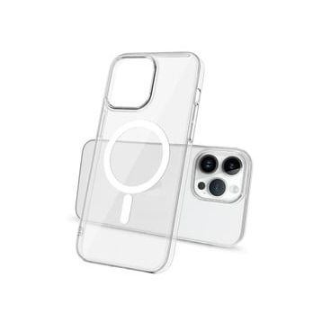 Zore Apple iPhone 14 Pro Wireless Şarj Özellikli Şeffaf Tek Kamera Çerçeveli Porto Kapak Kılıf