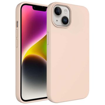 Zore Apple iPhone 14 Uyumlu Pembe Açık Sıvı Teknolojili Silinebilir Sert Kivi Kapak Kılıf