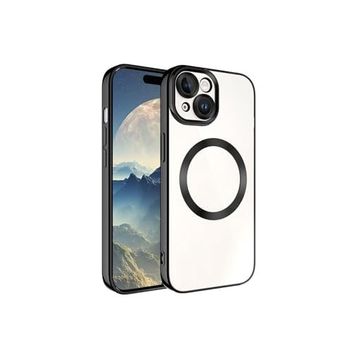 Zore Apple iPhone 15 Plus Uyumlu Siyah Magsafe Wireless Şarj Özellikli Setro Silikon Kılıf