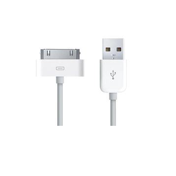 Zore Apple iPhone 4S Beyaz USB Kablo