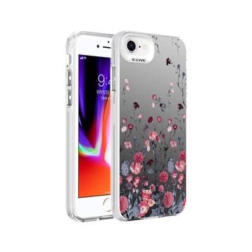 Zore Apple iPhone 7 Desenli Silver Sert Kapak Kılıf