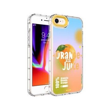 Zore Apple Iphone 7 Kamera Korumalı Renkli Desenli Sert Korn Silikon Cep Telefonu Kılıfı
