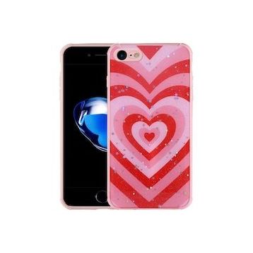 Zore Apple iPhone Se 2022 Simli Desenli Kamera Korumalı Parlak Popy Kapak Kılıf